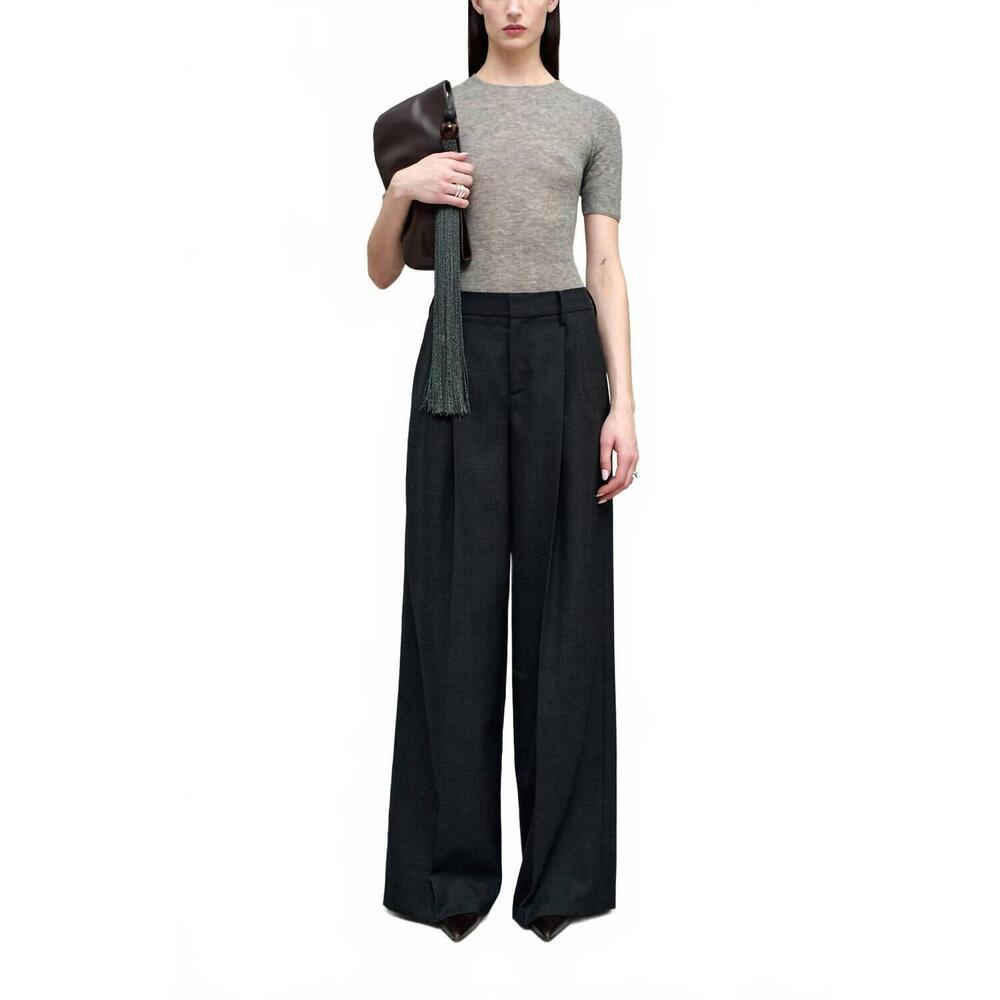 NEW KALLMEYER roxana low rise trouser in grey plaid